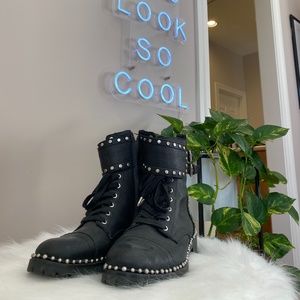Sam Edelman Jennifer Studded Combat Boots